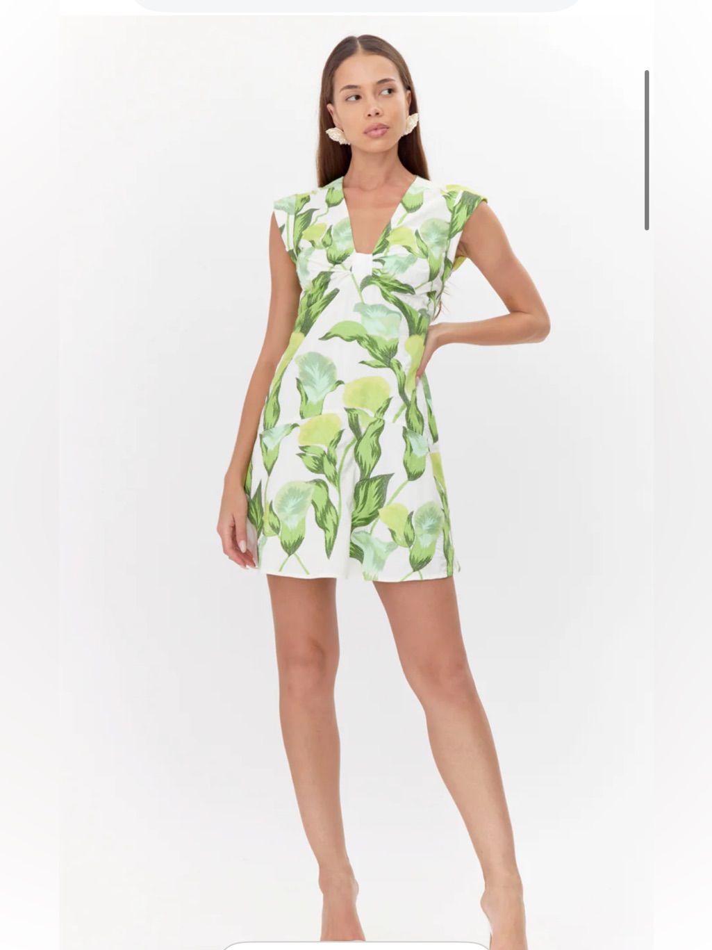 Adelyn Rae Eloise Twist Front Mini Dress Size L